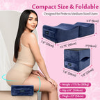 AOSSA BBL Pillow Brazilian Butt Lift Pillow After Surgery Seat Cushion Butt Pillow for Sitting Driving Post Recovery Booty Pillows Chair Butt Lift Buttocks Foam Cushion (Blue)
