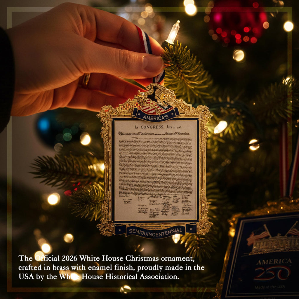 Official 2026 White House Christmas Ornament, America 250th