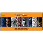 BIC Special Edition Skulls Series Maxi Pocket Lighters, Great for Lighting Candles, Set of 8 Lighters