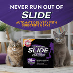 ARM & HAMMER Slide Platinum Easy Clean-Up Clumping Cat Litter, 18 lbs