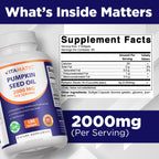 Vitamatic Pumpkin Seed Oil 2000mg – 180 Softgels (Pack of 2-360 Count)