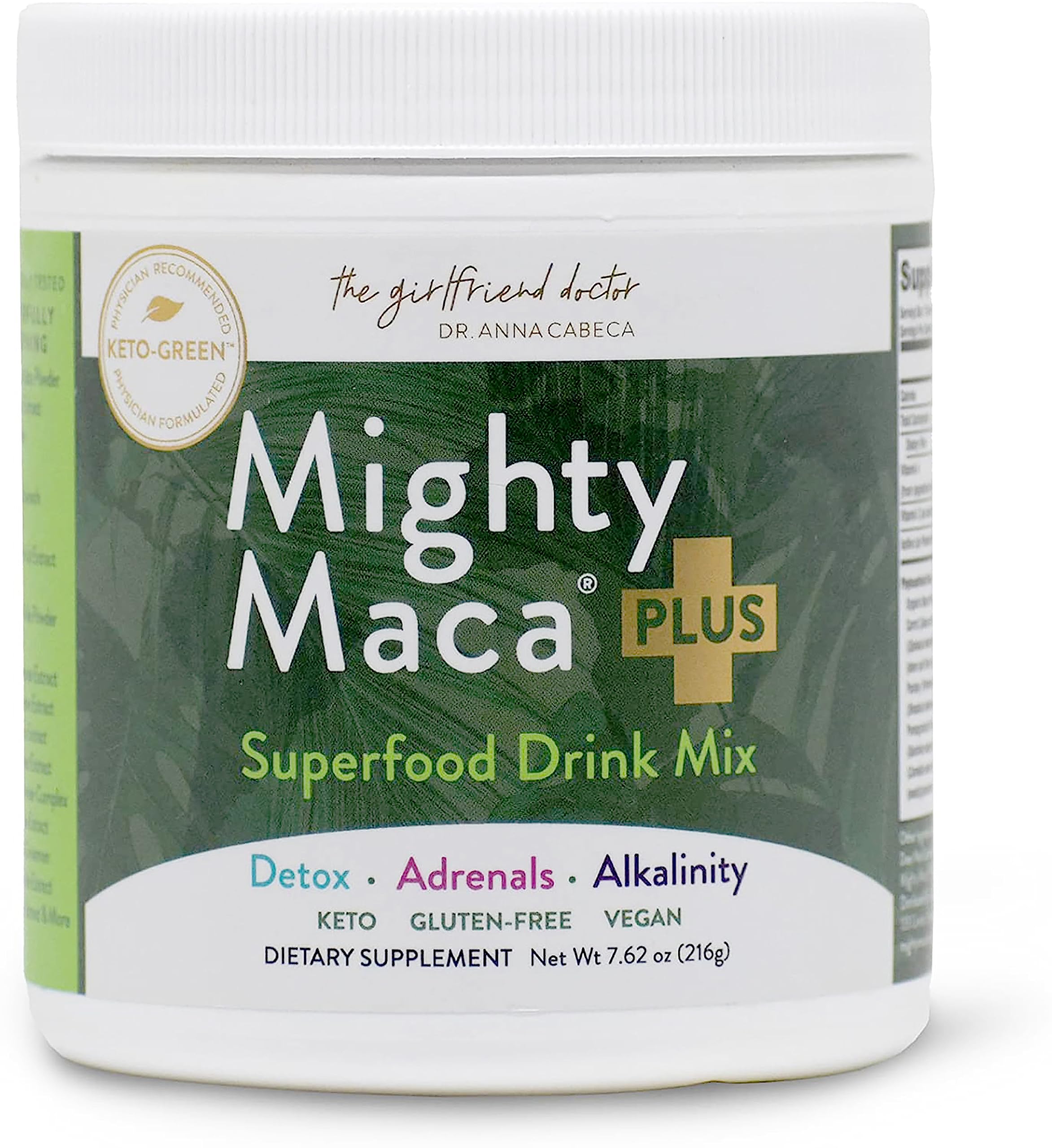 VIDAPURA Mighty Maca Plus by Dr. Anna Cabeca – Organic Superfood Greens Powder for Daily Energy & Vitality, Vegan & Alkaline, 60 Servings