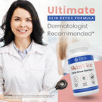 Zen Nutrients SkinVite Natural Skin Supplement for Women, Men & Teens - Hormonal Breakouts & Clear Skin Support Supplement - Detoxifying Vitamin for Acne and Digestion Support