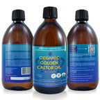 QUEEN OF THE THRONES Organic Golden Castor Oil, 16.9 oz, 500 ml
