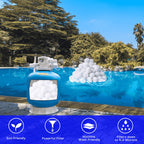 SETHVILL 1.54 lbs Pool Filter Balls for Sand Filter, Eco-Friendly Reusable Pool Fiber Filter Balls Replace Pool Filter Sand, Pool Filter Media Balls for Swimming Pool (Equals 50 lbs Pool Filter Sand)