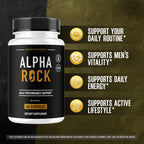 (2 Pack) Alpha Rock - Alpha Rock Pills Support Natural Maximum Strength, Daily AlphaRock Capsules All Natural Advanced Formula Premium Vitamins for Overall Health & Wellness, 120 Capsules for 2 Months