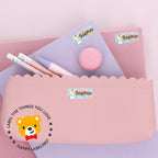 TeddyLabels – Personalized Name Labels for Kids (60) – Waterproof & Durable Stickers for Clothing, School & Daycare Items - Unicorns