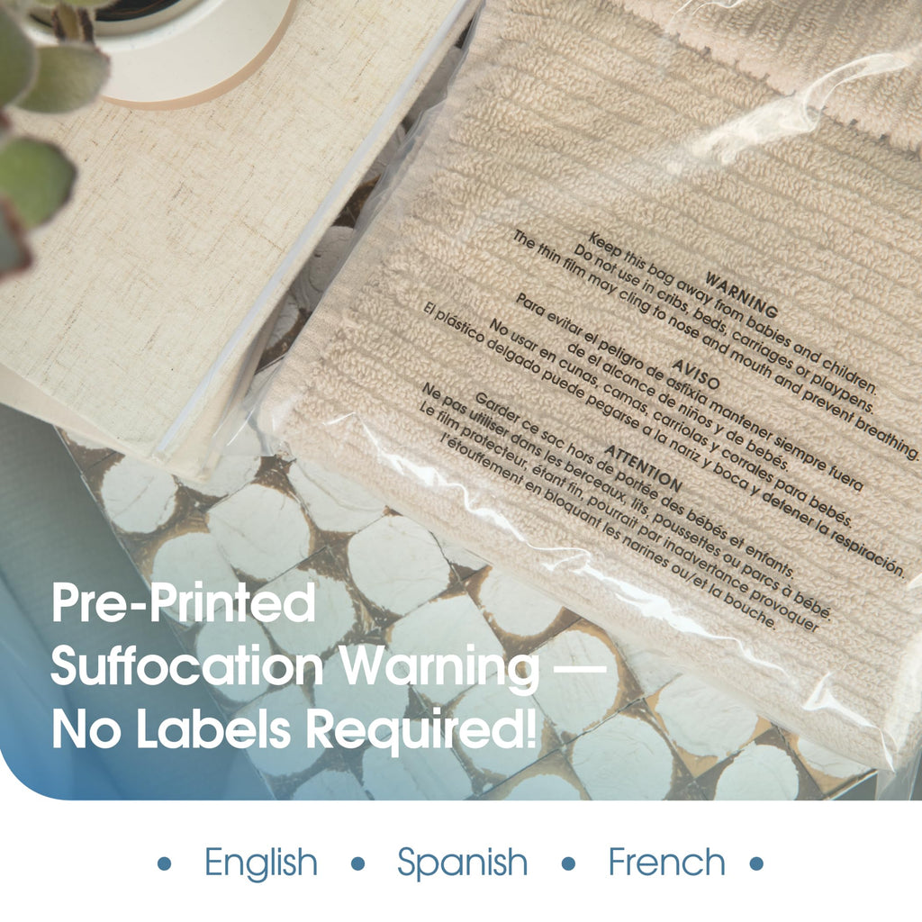 Poly Bag Bundle Combo Pack of 400-6X9, 8X10, 9X12, 11X14 Self Seal