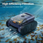 (2026 Upgrade) Pool Vacuum for Inground Pool & Above Ground Pool, Cordless Pool Cleaner with Smart Navigation, Self-Parking, LED Indicator, Wall&Waterline Cleaning Pool Robot up to 2150 Sq.ft