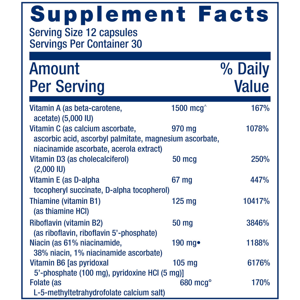 Life Extension Mix™ Capsules Without Copper, high Potency, Advanced Vitamin, Mineral, Fruit & Vegetable Formula, Vitamin B, C, D, E, for Whole-Body Health, Healthy Aging, Gluten-Free, 360 Capsules