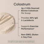 Sports Research® Bovine Colostrum Powder – Easy to Mix Superfood – Immunity Support & Gut Health w/ 30% IgG Antibodies - U.S. Sourced · Non-GMO · Gluten Free - 75 Servings (Unflavored)