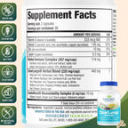 RidgeCrest Herbals ClearLungs Immune, Lung Support Supplement with Elderberry, Zinc, Vitamin C, Vitamin A, Olive Leaf, Mullein, Lung Wellness Formula for Respiratory Health (60 Vegan Caps, 30 Serv)