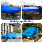 YEXEXINM 16 x 16 Ft Pool Ground Cloths,Swimming Pool Waterproof PE Swimming Pool Liner Pad for Protect Above Ground Pool Blanket for 8ft to 15ft Frame Above Ground Pools Accessories Prevents Punctures