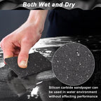 Shineboc 1200 Grit Sandpaper Roll, 3-2/3" Wide 11 Yard Wet Dry Silicon Carbide Longboard Sand Paper for Automotive Metal Wood Sanding＆Polishing