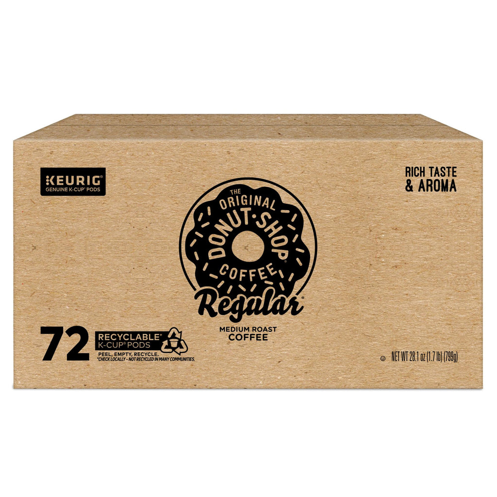 The Original Donut Shop Regular Keurig Single-Serve K-Cup Pods, Medium Roast Coffee, 72 Count
