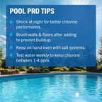 Leslie's Chlor Brite Swimming Pool Sodium Granular Chlorine – 99% Sodium Dichlor Sanitizer for Crystal Clear Water – Defends Against Bacteria, Algae, and Microorganisms - 8 Pound