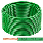 THHN Wire 10 Gauge 100 FT, 10 AWG Stranded OFC Copper Electrical Building Wire with Nylon Jacket PVC Insulation, Rated 600V for Residential, Industrial, CNC, Ground (10 Gauge, Green)