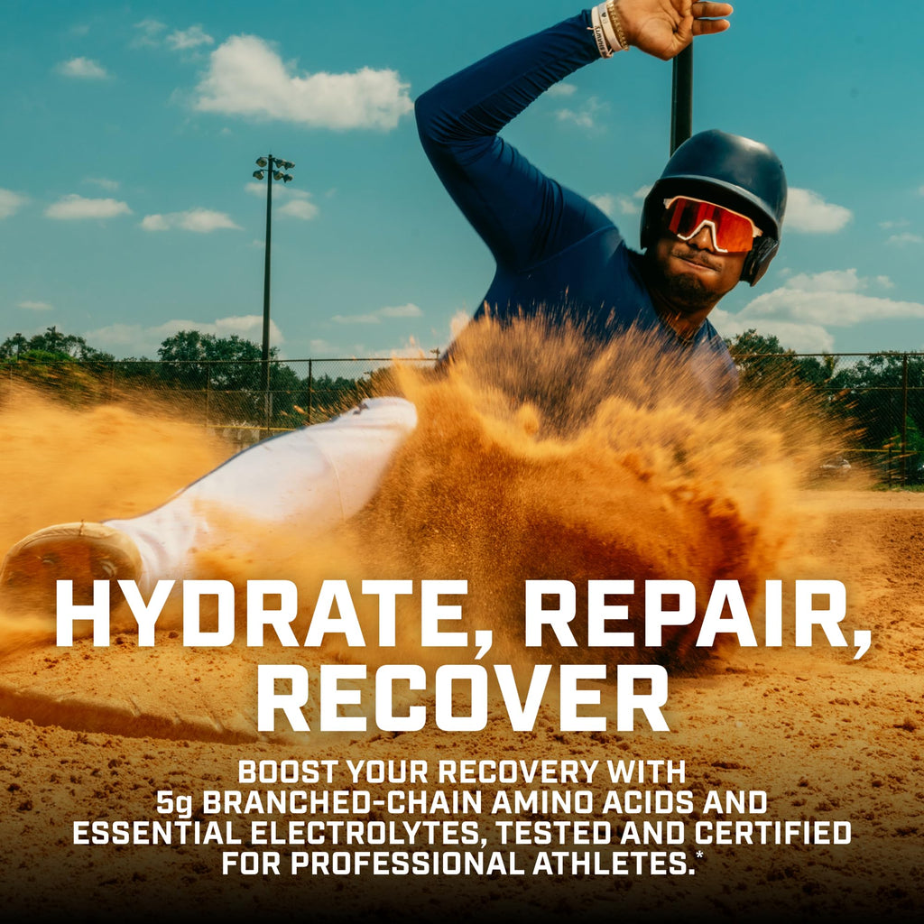 Xtend Sport BCAA Powder Strawberry Kiwi Splash - Electrolyte Powder for Recovery & Hydration with Amino Acids - 30 Servings