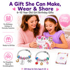 COO&KOO Charm Bracelet Making Kit, A Unicorn Girls Toy that Inspires Creativity and Imagination, Crafts for Girls Ages 8-12 with Jewelry Making Kit Perfect Gifts for 6 7 8 9 10 Girl Self-Expression!