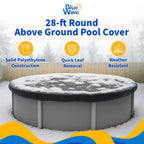 Blue Wave 8-Year 28-ft Round Above Ground Pool Winter Cover