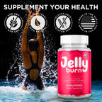 (2 Pack) Jelly Burn Gummies, Official JellyBurn Gummys with Natural Ingredient, Advanced Health & Wellness Vitamin Supplement Formula, Max Strength Active Lifestyle Multivitamin Support (120 Gummies)