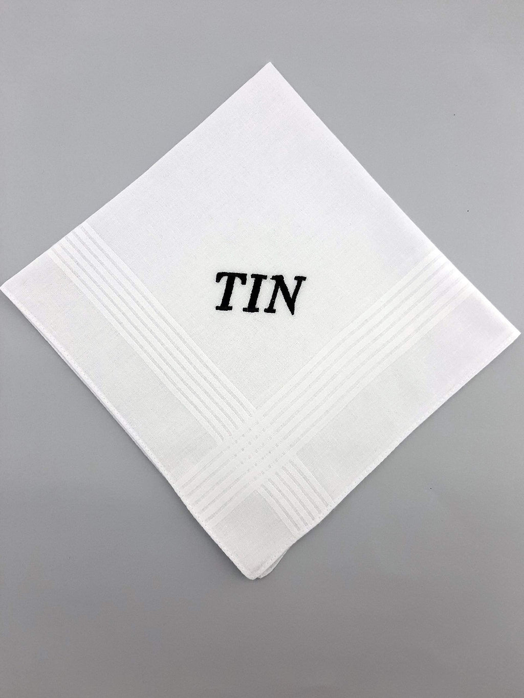Monogrammed Handkerchief for Men Christmas Gifts for Him Soft Cotton Men's Initial Letter Hanky Groom Wedding Hankerchief Personalized