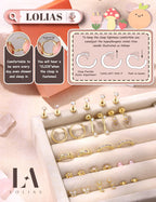 Surgical Steel Flat Back Earrings-Hypoallergenic Earrings for Girls Women