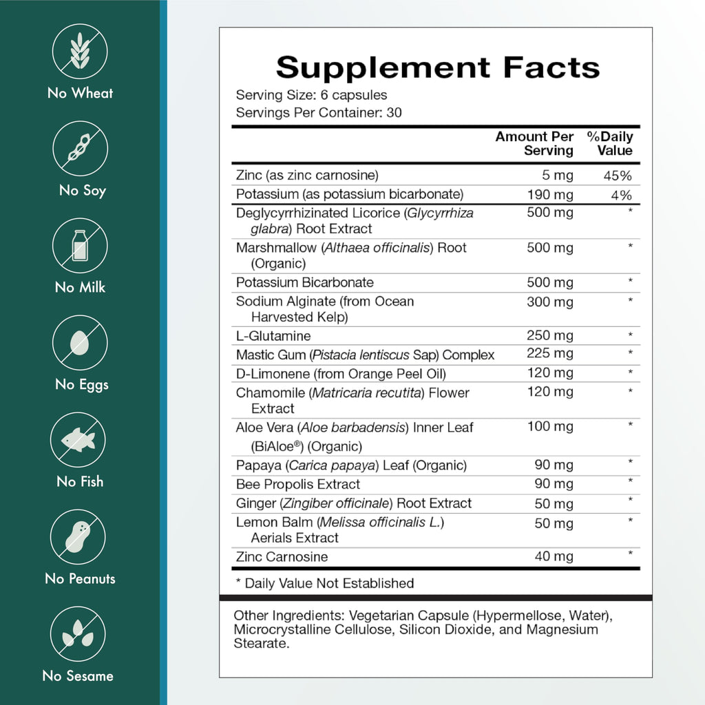 Natura Health Products Digest Mend Supplement - Encourages Healthy gastric microboime* - Featuring Deglycyrrhizinated Licorice (DGL), Aloe Vera, Marshmallow, Mastic Gum, & Chamomile (180 Capsules)