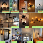 NOVELUX 7.3 Inch 3000K Warm White Edison Bulbs Equal 80 Watt, 800LM E26 Led Bulb 6W Dimmable, T10 T9 Long Tubular Clear Glass Light Bulbfor Vanity Pendant Chandeliers Wall Sconces - UL Cert 2Pack