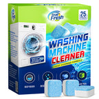 True Fresh Washing Machine Cleaner Tablets 25 Pack for Front Load, Top Load & HE Washers, Helps Remove Odor-Causing Residue, Limescale & Grime, Deep Cleans Drum, Pump, Valve & Hoses, Septic Safe
