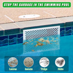 Guotwozi Skimmer Guard Kit Pool Skimmer Net Leaf Skimmer Catcher Shield Protective Spring Action Net System Leaf Protection Debris Prevent Blockage Easy Assembly Durable White
