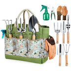 Grenebo Heavy Duty Gardening Tools with Handbag, Gardening Gifts for Women