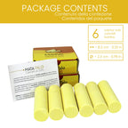 LYNPHA VITALE Sulphur Rods - Natural Sulfur Bars for Pain - Suitable for Neck Massage, Back Pain, Muscle Massage, and Joint Pain - 99,9% Natural Sulfur Sticks for Ayurvedic Massages - Q.ty 6