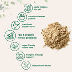 Micro Ingredients Organic Psyllium Husk Powder, 2lbs (32oz) | Daily Soluble Fiber Supplement | India Origin | Natural Prebiotics & Probiotics | Supports Digestive Health|Non-GMO, Keto Friendly, Vegan