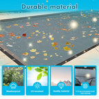 20x40 Ft Pool Leaf Net Cover For Inground Pools/Above Ground, Durable Black Mesh Swimming Pool Leaf Net Cover With Rope For Leaves and Debris, Tear Resistant, UV Resistant, and Reatherproof (20×40 Ft)