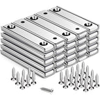 TRYMAG Strong Bar Magnets with Hole, 80 Lbs Heavy Duty Neodymium Rectangular Pot Magnet with Screws for Wall Mounting, 25 Pack Rare Earth Magnets Strips for Garage, Workshop - 60x13.5x5mm
