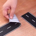 Black Track Tape,Toy Car Tape Track for Kids,Race Cars Decorations for Kids Birthday Party (2 Rolls, 2.4" x 33')