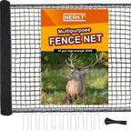 NERKT Plastic Mesh Fence 55gsm Thicker Temporary Deer Fencing, 4x75ft