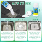 GARINOM Drain Cleaner Powder, Wild Tornado Sink and Drain Cleaner Powerful Pipeline Dredging Agent, Kitchen Unblocker, Powder for Kitchen Toilet（3Pcs）