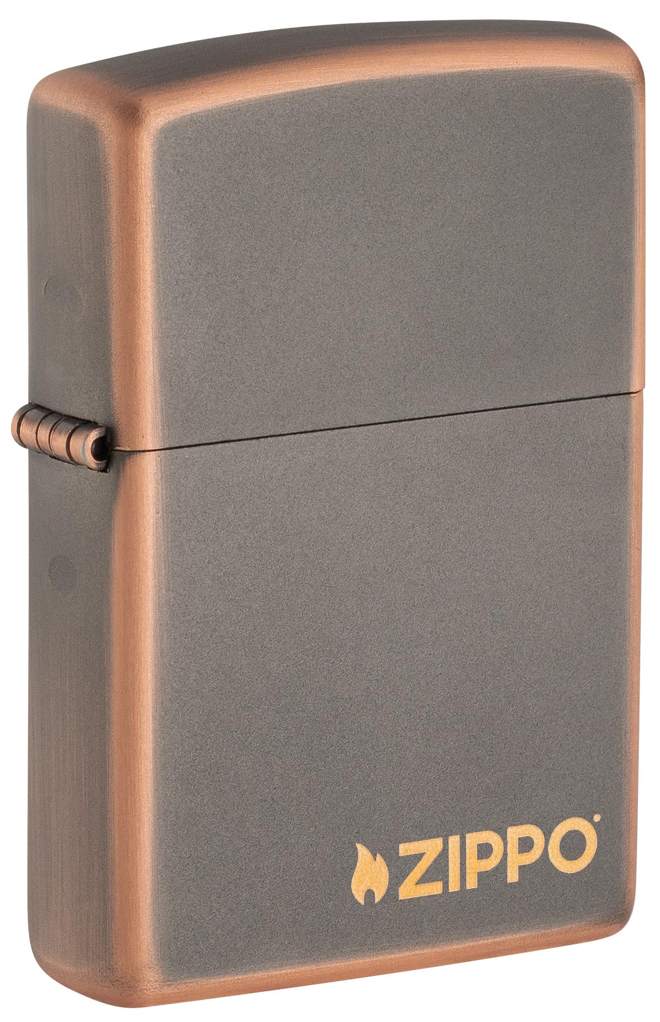 Zippo Rustic Bronze Zippo Logo Pocket Lighter