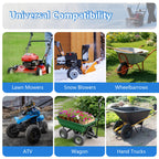 Heavy Duty 4.10/4.00/3.50-6 Thick 40% Inner Tube, 13x4.00-6 Tube with TR87 Bent Valve Stem for Wheelbarrows, Snow Blowers, Wagons, Carts, Hand Trucks, Lawn Mowers, Tractors and More (2 Pcs)