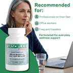 Vasoflex-Forte Leg Vein Health Supplement – Butcher's Broom Root Extract, Hesperidin & Vitamin C – Circulation Support Capsules for Vascular Strength & Tired Legs – 90 Capsules