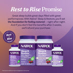 Natrol Sleep & Restore Magnesium Glycinate Blend Gummies, Magnesium for Sleep Aids for Adults, Melatonin-Free, Cherry Flavored, 30 Day Supply