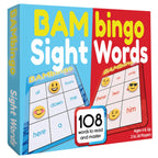 THE BAMBINO TREE Sight Word Bingo Game Level 1 and 2 - Educational Games for Kids - Learn to Read Vocabulary for Kindergarten 1st Grade - Dolch's Fry's Words Lists