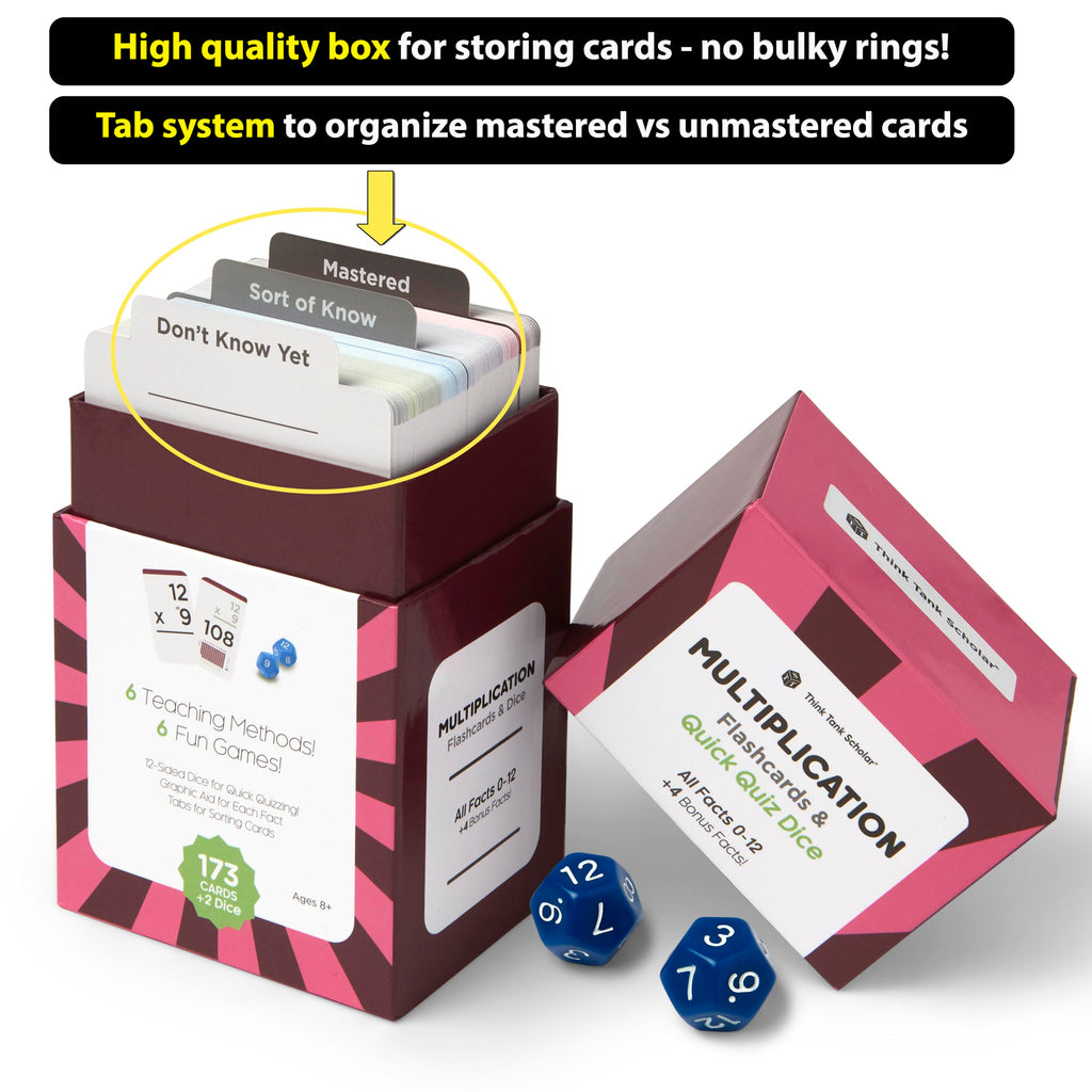 Ultimate Multiplication & Division Math Mastery Flash Cards Bundle: 711 Multiplication & Division Equations (All Facts 0-12) for Engaging 3rd-6th Grade Learning - Color-Coded, Graphic Illustrations