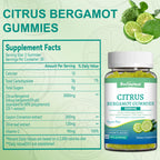 SmildeHeal Citrus Bergamot Gummies 3000mg, Bergamot Supplement for High Cholesterol, Cholesterol Lowering Supplement for Heart, Immune System & Anti-Aging, Sugar Free Vegan 120 Gummies