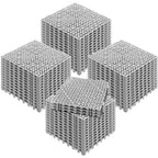 VEVOR Interlocking Tile 55PCS, Drainage Tiles 12" x 12" Splicing, Soft PVC Interlocking Drainage Floor Tiles, Non-Slip Drainage Holes for Restroom, Bathroom, Kitchen, Pool, Wet Areas, Grey