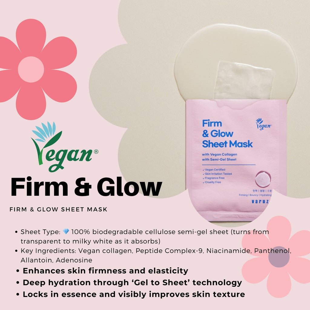 varuza Best Collection – Premium Vegan Korean Sheet Mask Set (12 Sheets) | Firming, Hydration & Glow | Clean Beauty, EWG & Vegan Certified