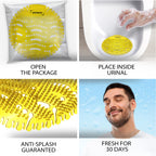 Spargos Urinal Screen Deodorizer, 36 Pack, Anti-Splash Cakes