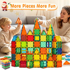 NVHH 100PCS Magnetic Tiles Blocks for Kids Ages 3-5 4-8 STEM Learning Toys